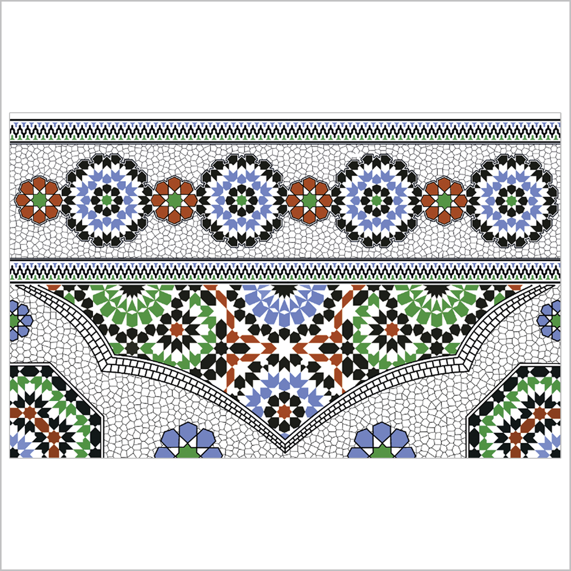 Marrakech-vert-bordure-25x40-revetement-mural-essid-ceramique-img-01
