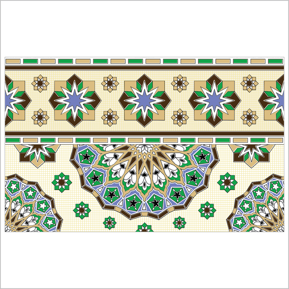 Royal-vert-bordure-25x40-revetement-mural-essid-ceramique-img-01